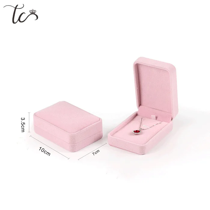 Caja De almacenamiento De Joyas, caja De regalo para pendientes, colgante, soporte para collar, Organizador De cajas De terciopelo para embalaje De Joyas