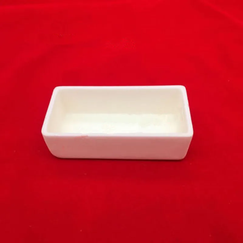 100x50x30mm 99.5%Al2O3 High Purity Square corundum crucible / Al2O3 ceramic crucible / Sintered crucible /Alumina Ceramic Boat