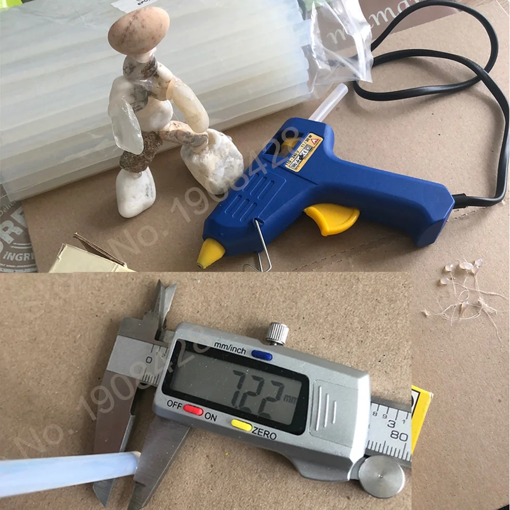 10-100 adet şeffaf sıcak eriyik çubuk tutkal 7mm / 11mm güçlü Visco ev DIY araçları elektrikli tutkal tabancası zanaat albümü onarım için