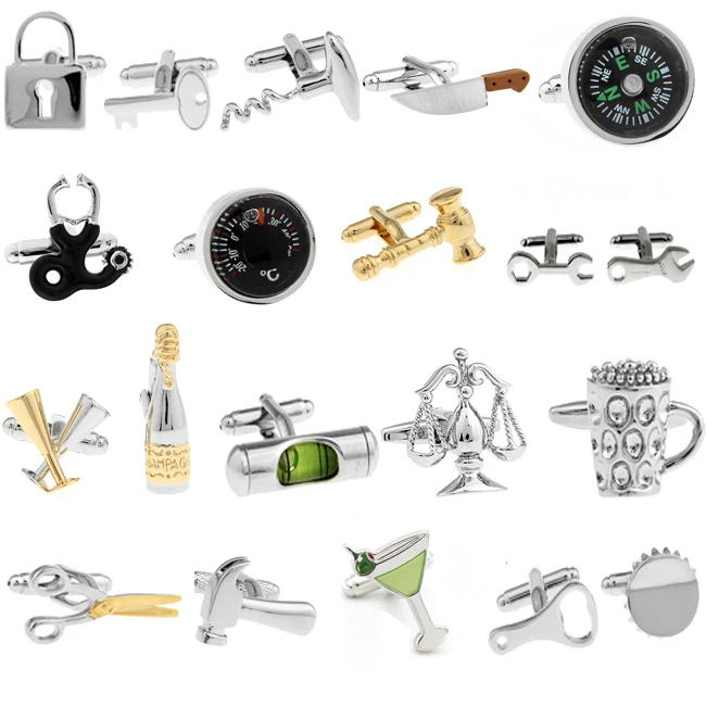 Men's Tool Cufflinks Quality Brass Material Various Designs Option Cuff Links Wholesale & Retail