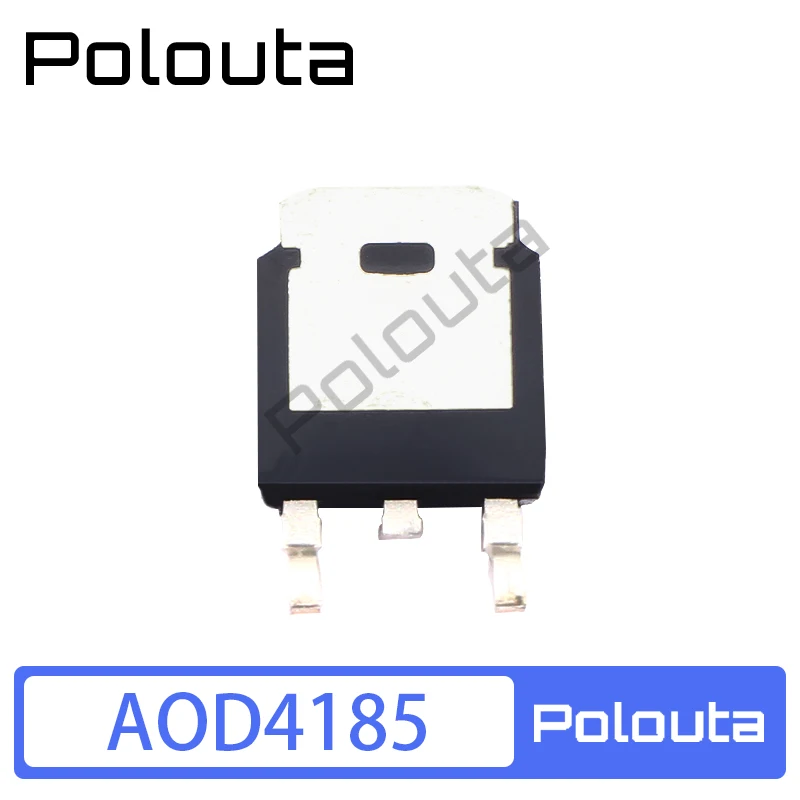 10 Pcs/Set Polouta AOD4185 D4185 TO252 SMD 40A 40V P-Channel Field Effect MOS Transistor Tube Electronic Components