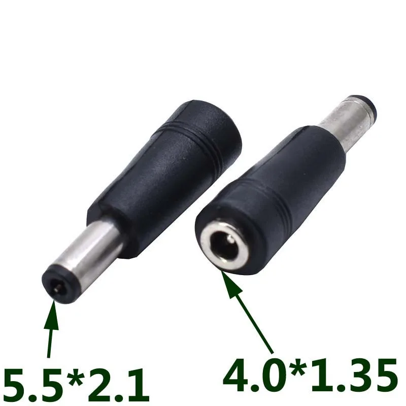 1pcs 5.5x2.1 mm male jack to 3.5*1.35 4.0*1.35 4.0*1.7 female plug DC 5.5*2.1mm female to male Power Connector Adapter Laptop