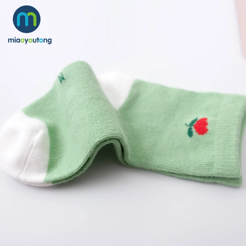 5 Pair Jacquard Rainbow Comfort Warm Cotton High Quality Child Boy Newborn Socks Kids Girl Baby Socks Miaoyoutong