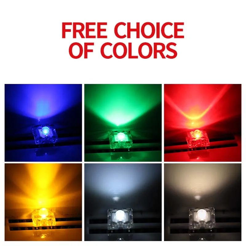 Good light F3 /3mm Round Head Piranha Highlight Red Yellow Blue Green White LED Lamp Beads