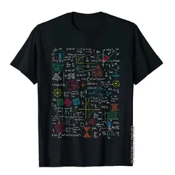 Funny Math Teacher Gift Idea Mathematics Formulas Sheet T-Shirt Hip Hop Cotton Men T Shirt Cool New Coming Top T-Shirts