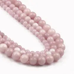 Natural Stone Purple Kunzite 6 8 10mm Spodumene Loose Round Beads for Jewelry Making DIY Handmade Charm Bracelet Necklace 15''