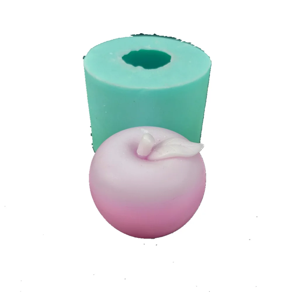 

Apple Mold Fruit Mold Candle Form Silicone Candle Mold For Candle Fondant Cake Soap Decoration Craft Household DIY Baking Tools