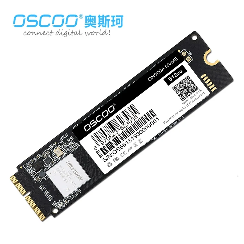 Oscoo apple ssd nmve pcie 2100 mb/s disco rígido interno de alta velocidade para macbook computador portátil