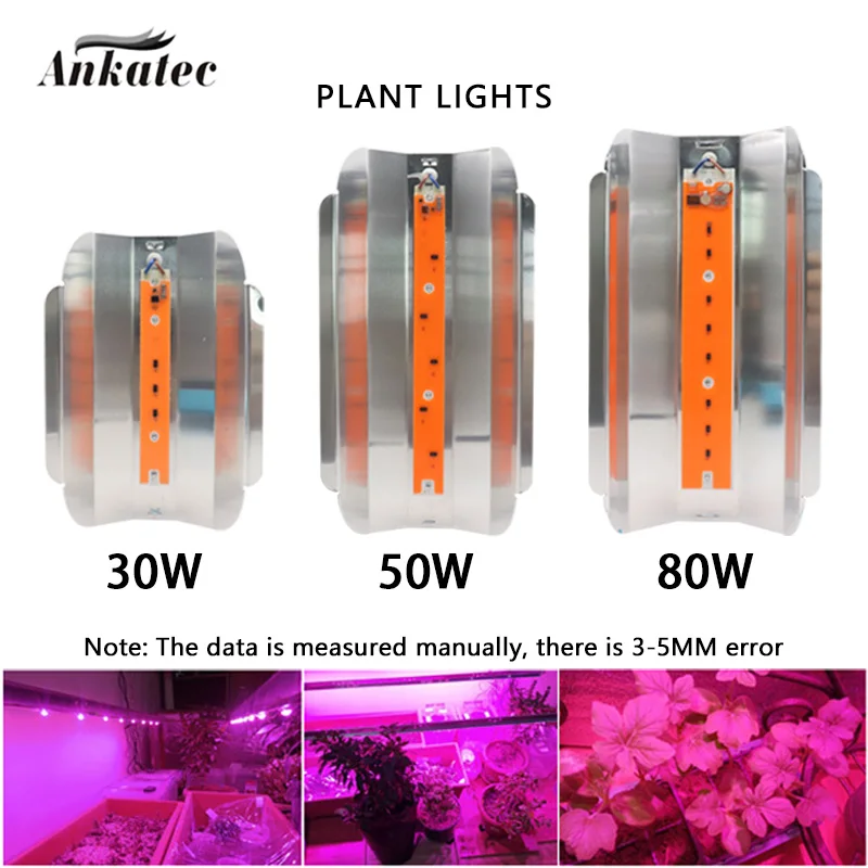 Led成長ランプ,30w,50w,80w,ac220v,フルスペクトル,屋内植物,苗,花の成長のためのcobチップ