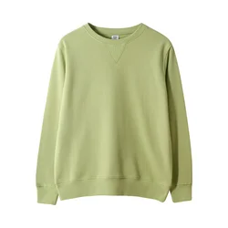 2021 Autumn New Solid Color Cotton Women Sweatshirts Round Collar Long Sleeve Straight Loose Woman Pullovers Tops Top Quality