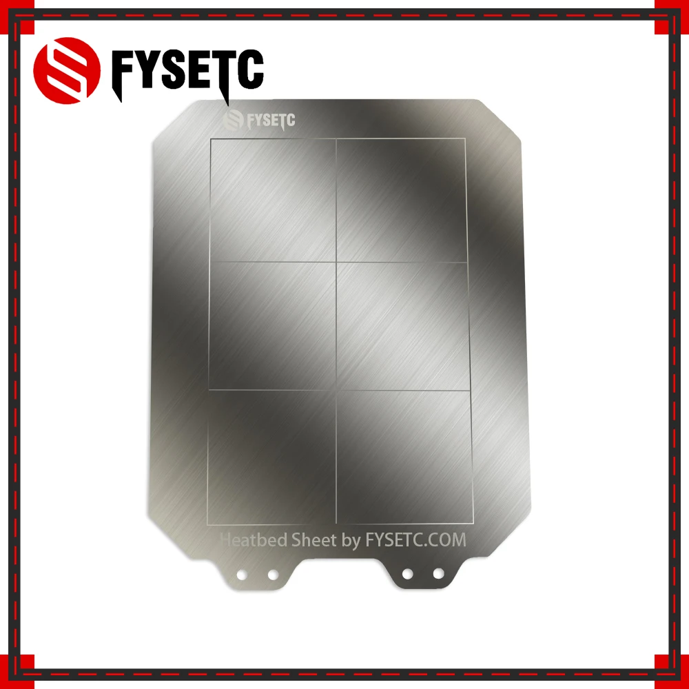 

FYSETC Impresora 3d 160X130mm Steel Plate Heatbed Sheet Silver for Monoprice Mp Select Mini 3D Printer Parts