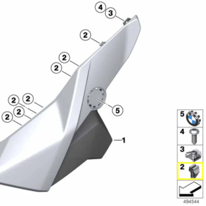 10x Fairing trim fixing mounting clip For BMW C400X 400GT F900XR F750GS F850GS ADV K1600B K1600GTL S1000XR