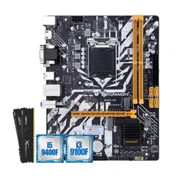 HUANANZHI H310 B365 LGA 1151 Motherboard CPU Core i5 9400F i3 9100F 16G DDR4 RAM A600 4 HeatPipe CPU Cooler with Thermal Grease