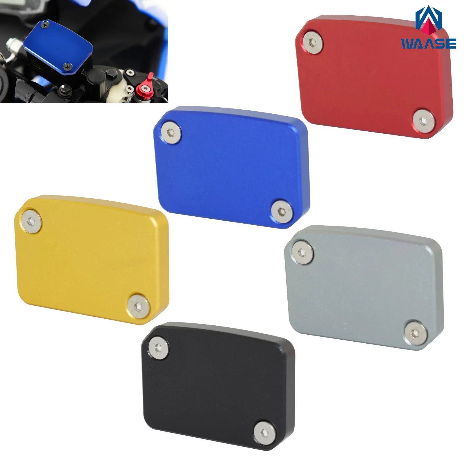 

waase Front Brake Master Cylinder Fluid Reservoir Cover For SUZUKI GSXR125 GSXR150 GSXS125 GSXS150 GSX-R GSX-S 125 150 2017-2021