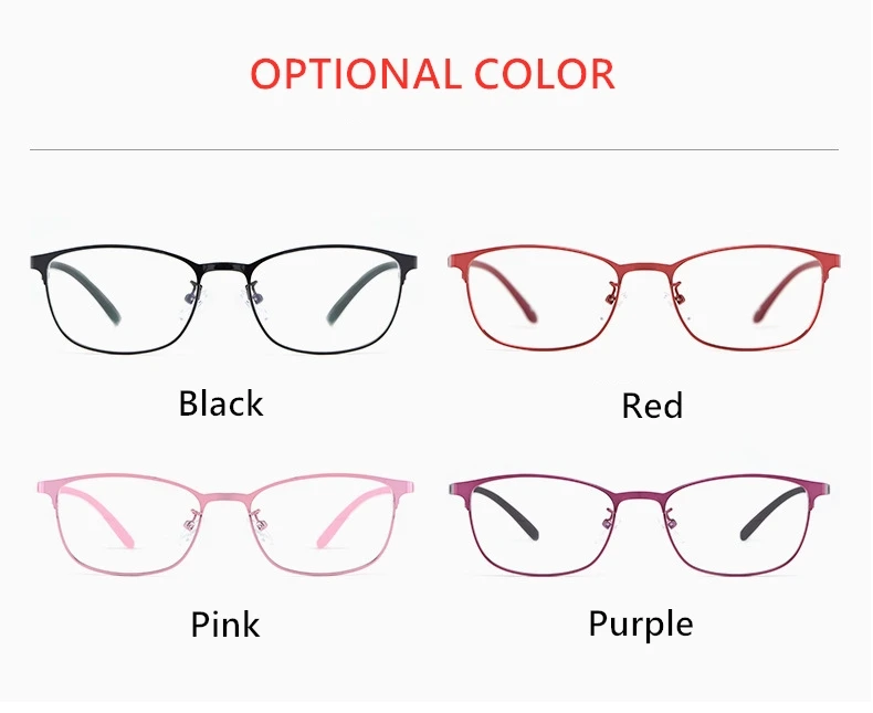 YIMARUILI Ultra Licht Mode TR90 Rot Metall Brille Rahmen Retro Runde Kleine Gesicht Optische Brillen Rahmen Frauen 3569 – Detail 4