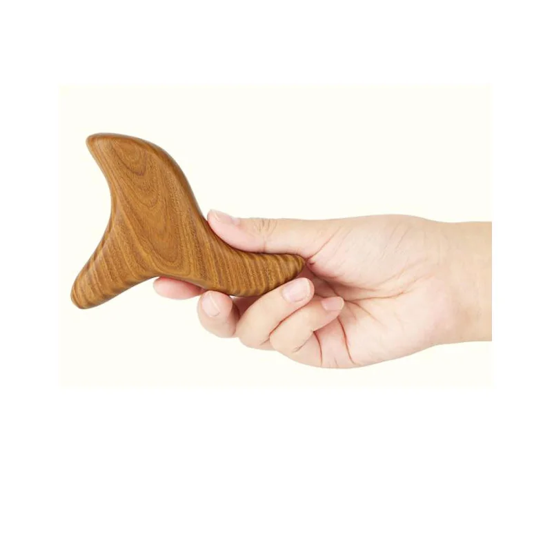 

Camphor wood triangle bird foot massage acupuncture point stick foot massage scraping pull bar