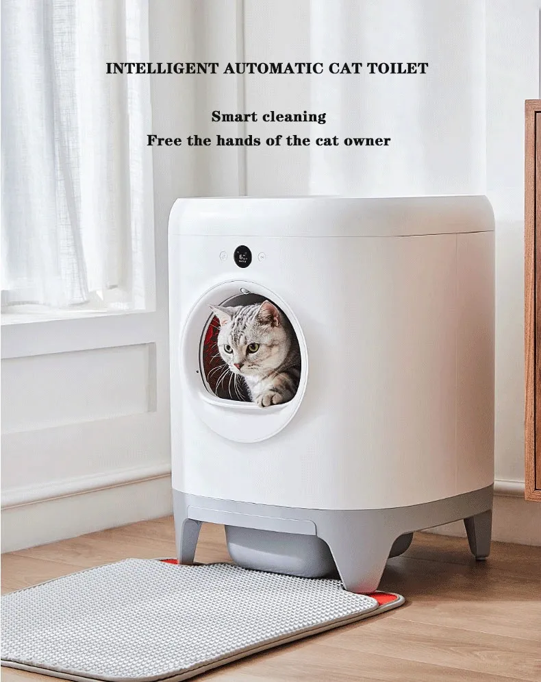 

Intelligent Automatic Cat Toilet, Deodorizing, Litter Box, Electric Litter Shovel, Fully Enclosed, Anti-splash, Extra Large