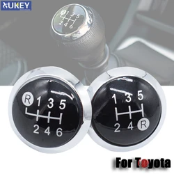5/6 Speed Gear Shift Knob Cap Trim Cover Emblem Badge For Toyota Yaris 09-13 Corolla Rav4 AYGO C-HR Avensis Verso Urbancruiser