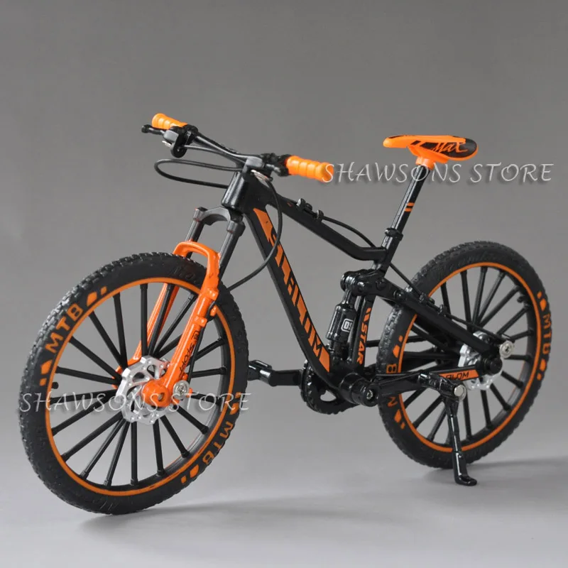 1:10 Scale Diecast Metal Bicycle Model Toys DH Down Hill Dual Slalom Mountain Bike Replica Collection