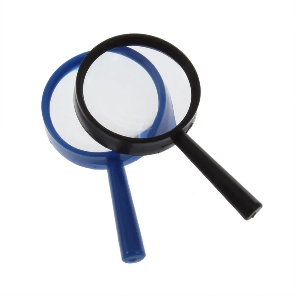 Top Handheld Reading 5X Magnifier Hand Held Magnifying acrylic 25mm Mini Pocket Magnifying Glass Lens Reading Microscope