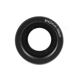 M42 Metal Lens Adapter Screw Mount Lens Ring to for Nikon AI F Mount Adapter Ring with Optical Glass NP8262