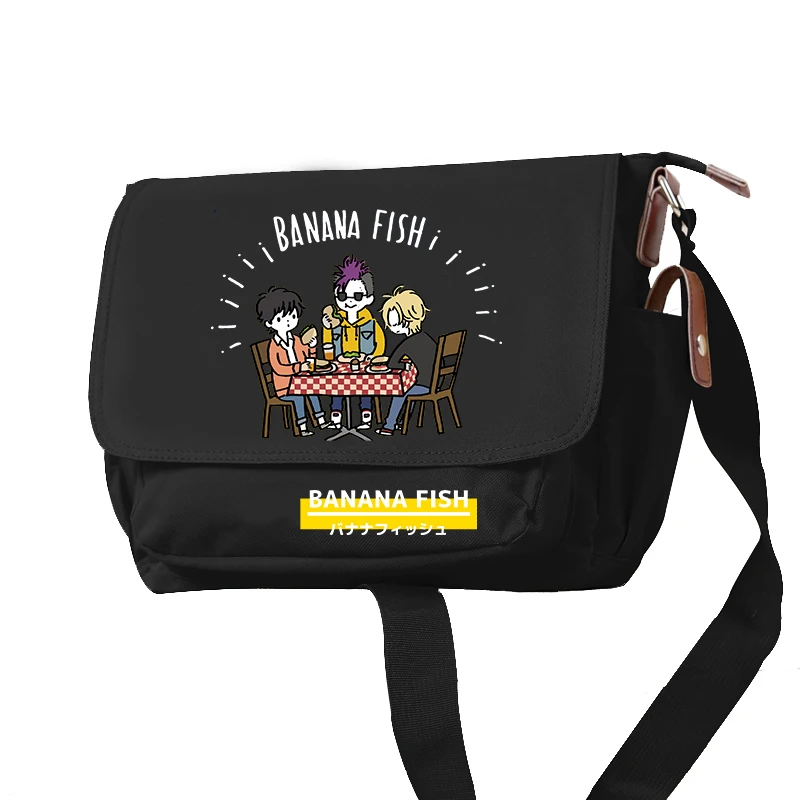 Anime Banana Fish Crossbody Bags Travel Adjustable Shoulder Bag Students Bookbag Oxford School Daypacks Boys Messenger Bag