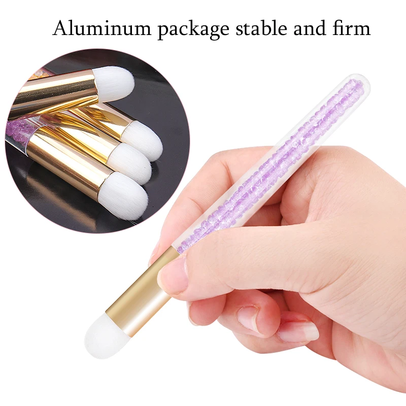 3 قطعة فرشاة تنظيف الرموش الكريستالية المهنية لاش الشامبو فرشاة الحاجب الأنف البثرة تنظيف فرش أدوات ماكياج الجمال