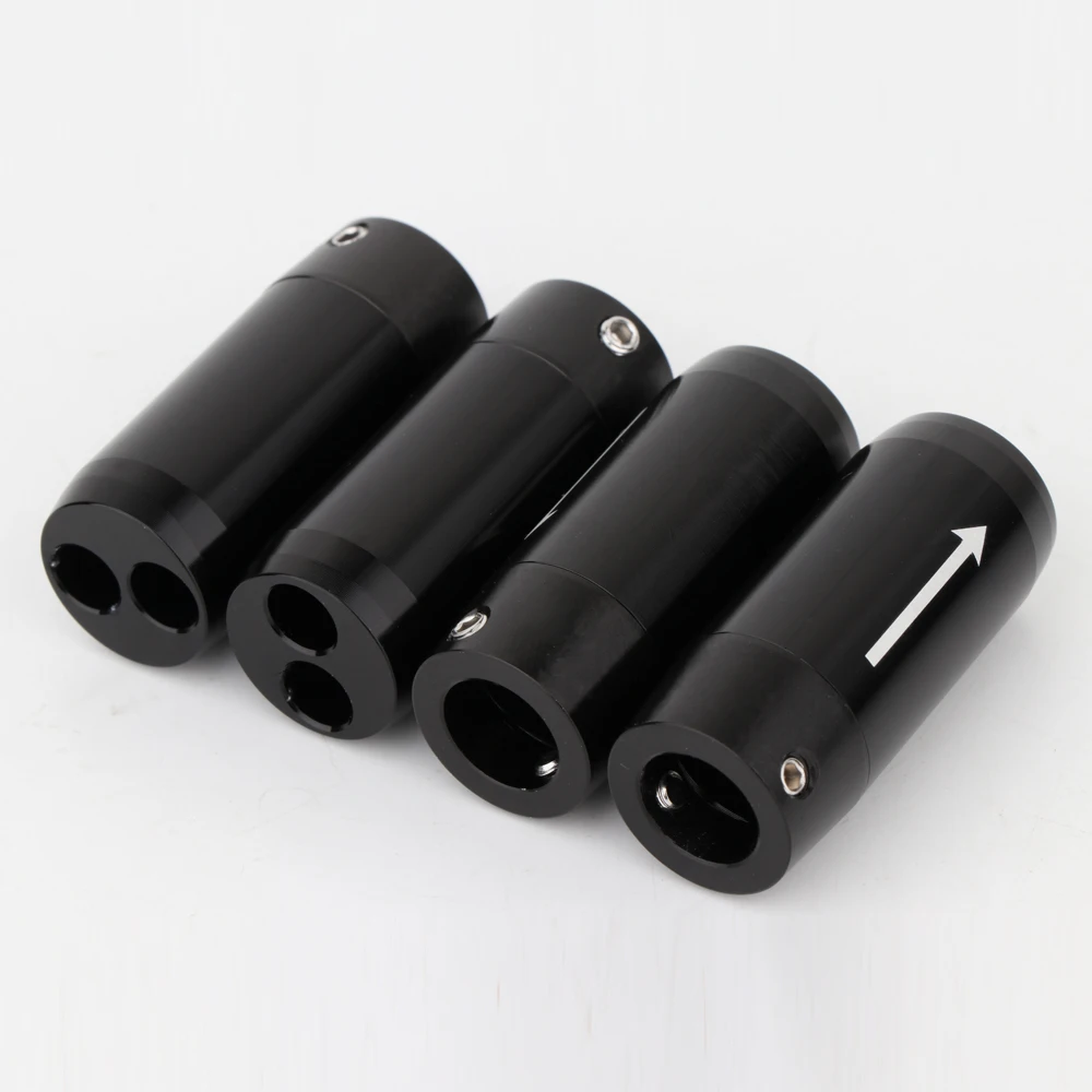 4er-Set Hochwertiger Y-Splitter für Lautsprecherkabel, 1 zu 2 RCA-Kabel, HiFi-Audio DIY-Kabelverbinder, Schwarz – Detail 8