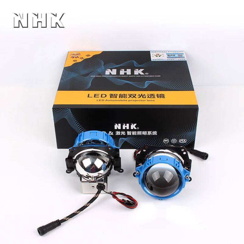 NHK Bi-LED Projector Pro Version mini 2.8 inch LHDRHD low beam 45W high beam 55W 5500K LED auto headlight car accessories