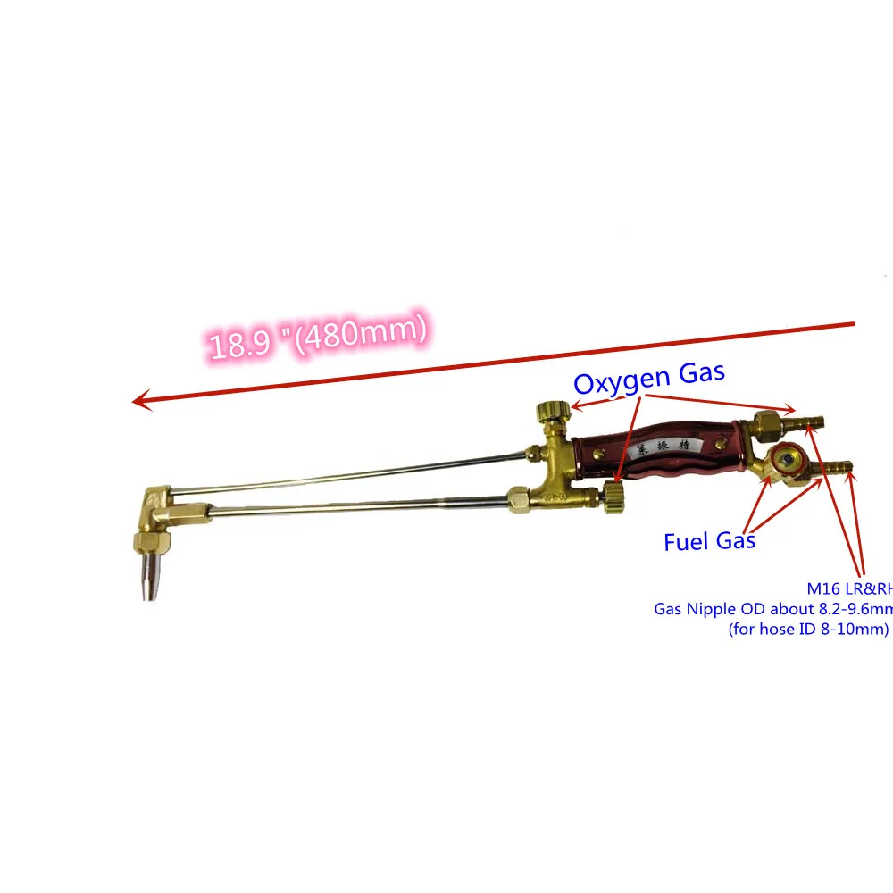 Gas Cutting Torch 10-100mm Metal Cutter Oxygen Propane Acetylene Liquified Nature Gas G01-30 Cutting Gun