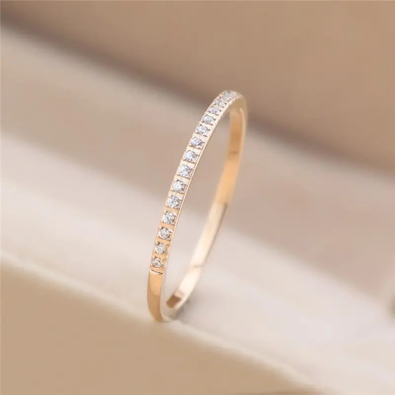 CZ Zircon Ring for Women Fashion Brand 18KGP Rose Gold Silver Color 316L Stainless Steel Designer Charms Wedding Jewelry(GR229)