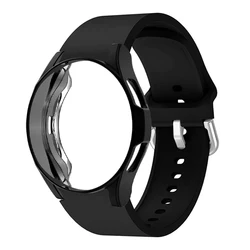 Silicon Strap+Protective Case For Samsung Galaxy Watch 3 41/45mm Strap Bracelet for Galaxy 42/46mm Watch Active 2 Bands