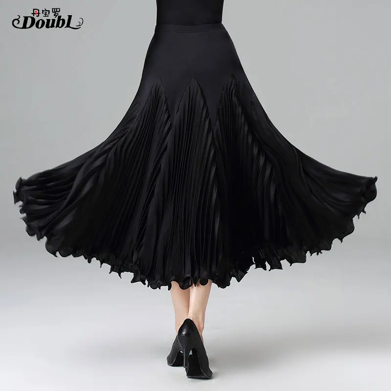 DOUBL ballroom dance large skirt waltz tango waltz foxtrot elegant evening party stage performance dancewear practise workout