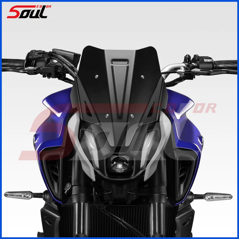 Motorcycle Aluminum Alloy Windshield Sport Windscreen Visor Fits For YAMAHA MT-07 2021 2022 2023 2024 MT07 mt07 FZ07 FZ-07 mt-07