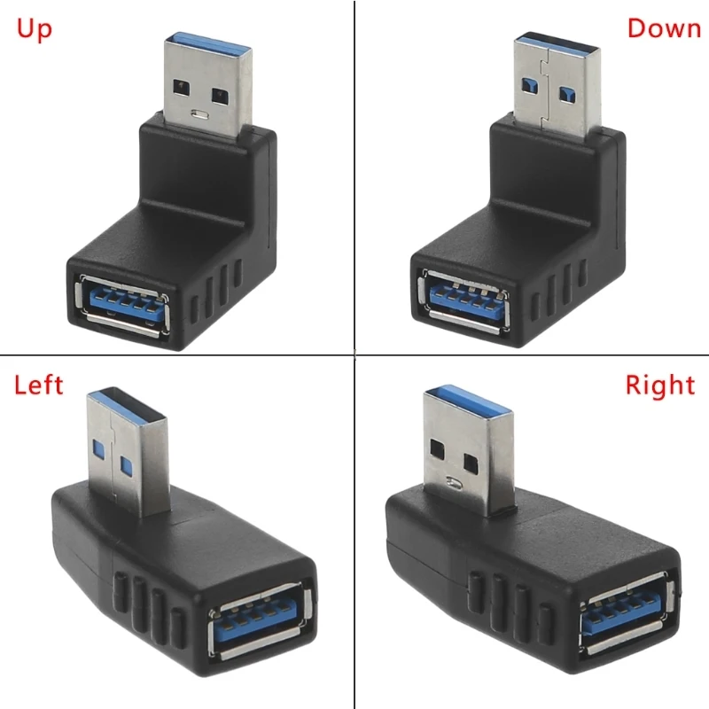 90 Độ Trái Phải Góc Cạnh USB 3.0 Một Nam Đến Nữ Dành Cho Laptop Whosale & Trang Sức Giọt