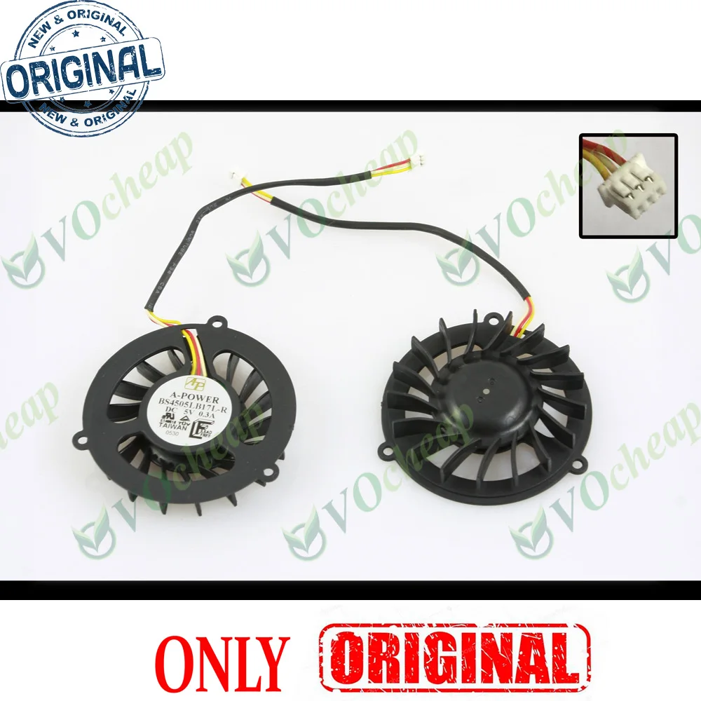 A-Power BS4505LB17L-R New Cooling Fan (Cooler) for Toshiba 3000, for Lenovo E255 E260, for Haier W66 W66G W66L