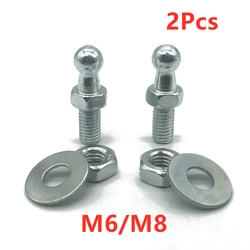 2x10mm M8 M6 evrensel Boot Bonnet gaz payandası uç uydurma konektörü küresel vidalı cıvata Pin conta ile somun bahar asansör destekler