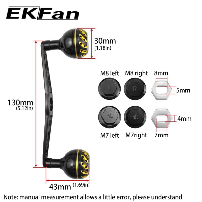 Ekfan Pomo Carrete Baitcast 130mm Dropshot para Shi & Dai - imagen 2