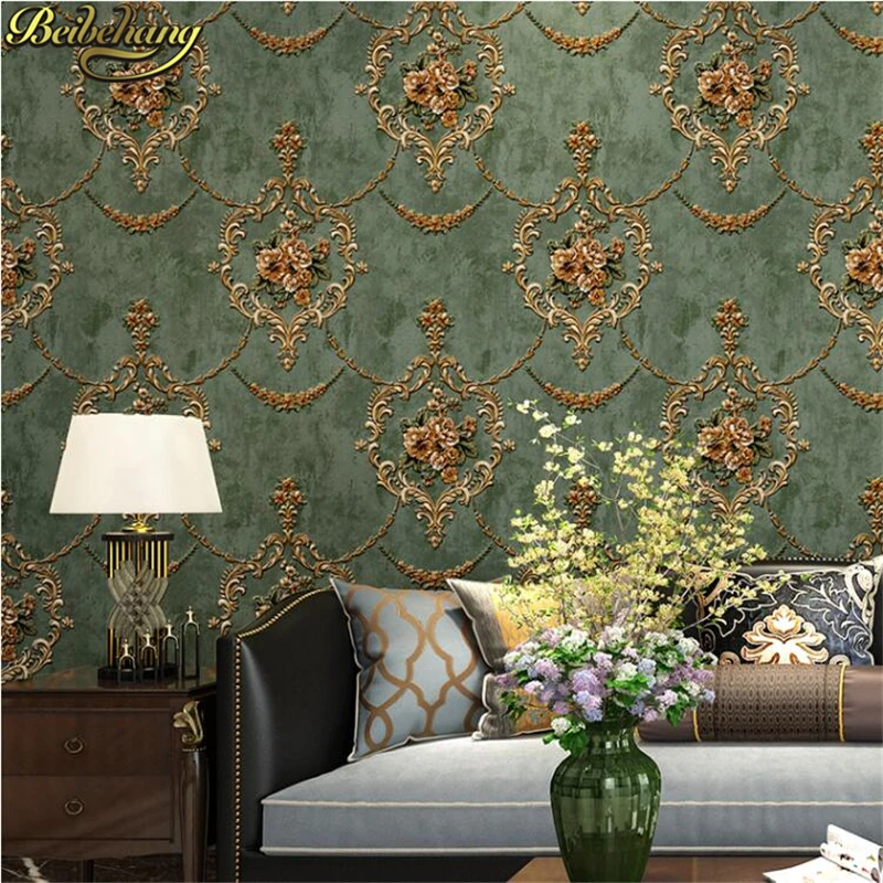 

beibehang wall paper papel de parede Luxury fashion high quality wallpaper 3d embroidery embossed living room background wall