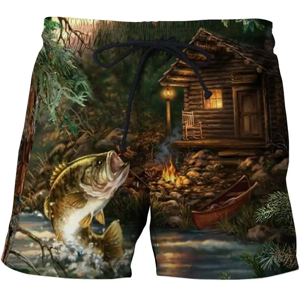 3d Fish Quick Dry Summer Mens Siwmwear Men Beach Board Shorts Briefs For Men Swim Trunks Swim Shorts Beach Wear Asian size s-6xl