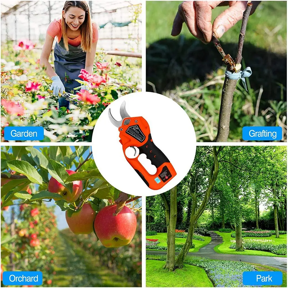 Imagem -06 - sem Fio Elétrico Pruner 8v 150w Pruner Shears 2ah Bateria de Lítio Árvore Elétrica Poda Tool Kit Profissional