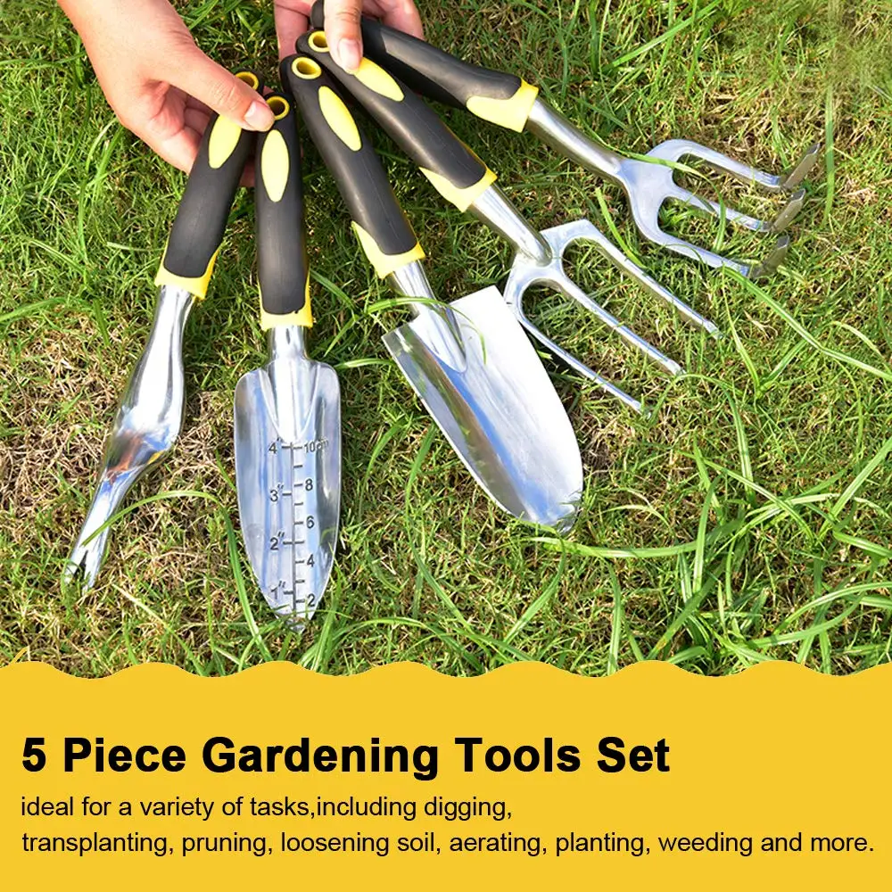 Spatola a mano per attrezzi da giardino, rastrello, coltivatore, attrezzi per diserbo con manico ergonomico, attrezzo per Bonsai da giardinaggio per trapianto di terreni agricoli da giardino