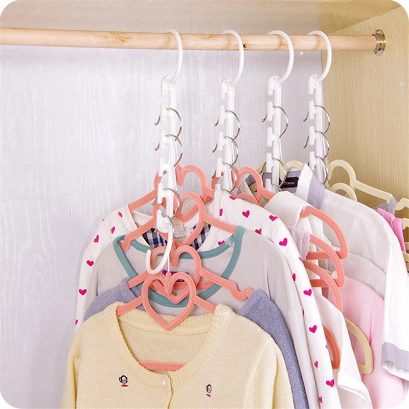 1PC Magic Hangers for Clothes Hanging Chain Metal Cloth Closet Hanger Multifunction Metal Clothes Rack Drying Hanger