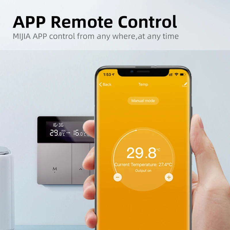 Tuya Smart WiFi Thermostat Temperature Heating Controller with Backlight,100-240 V,Alexa Google Home Yandex Alice Remote Control