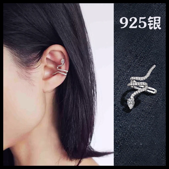 925 Sterling Silber Schlangen-Ohrringe für Damen, Modeschmuck, Sterling-Silber-Schmuck, Pendientes – Detail 10