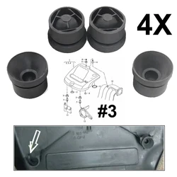 4Pcs Engine Cover Grommet Rubber Buffer Bumper Grommet Mounting Stop Jounce Bush Protective For VW Polo Beetle Passat CC Touareg