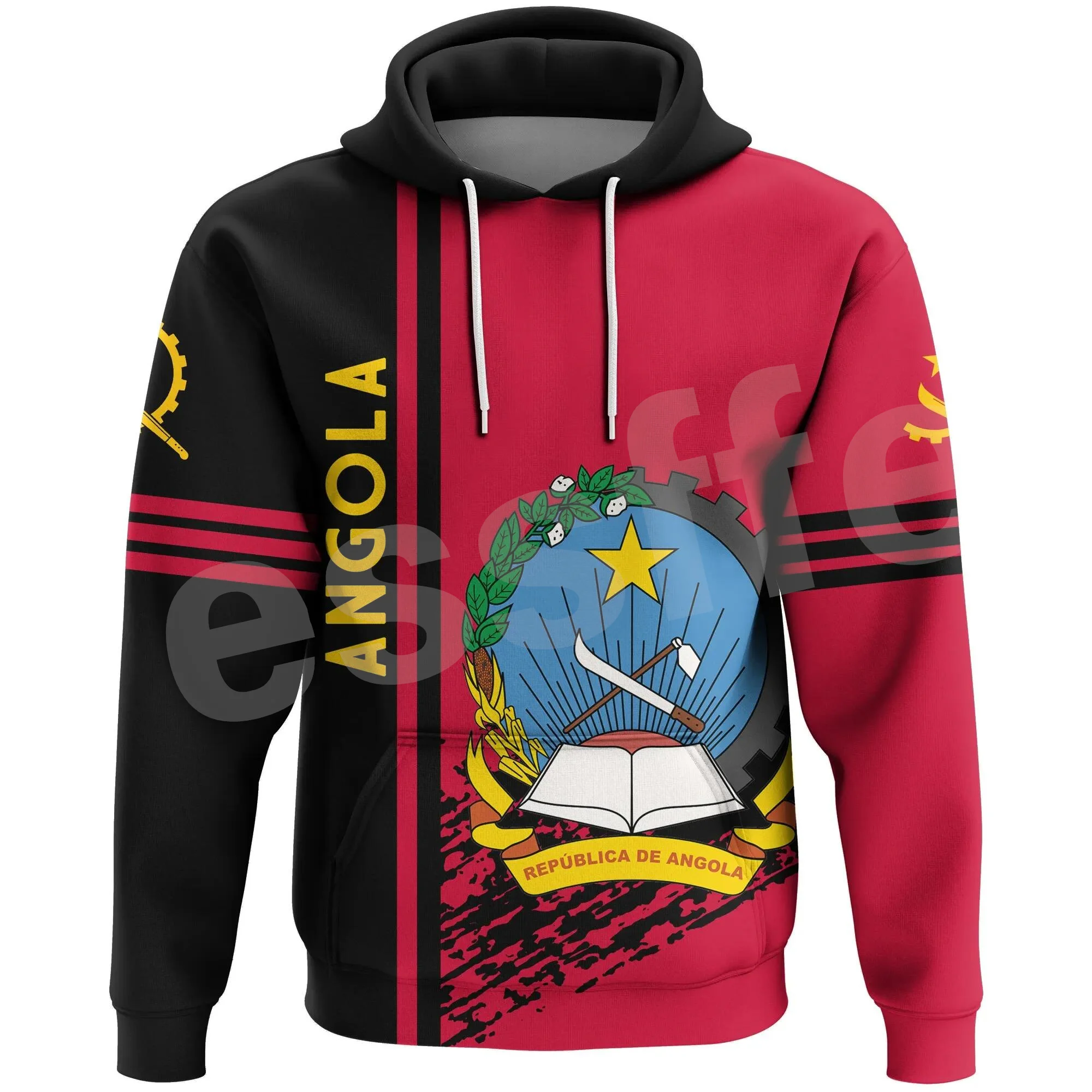 

Tessffel Africa Country Flag Angola Symbol Colorful Tracksuit 3DPrint Men/Women Harajuku Pullover Autumn Long Sleeves Hoodies A5