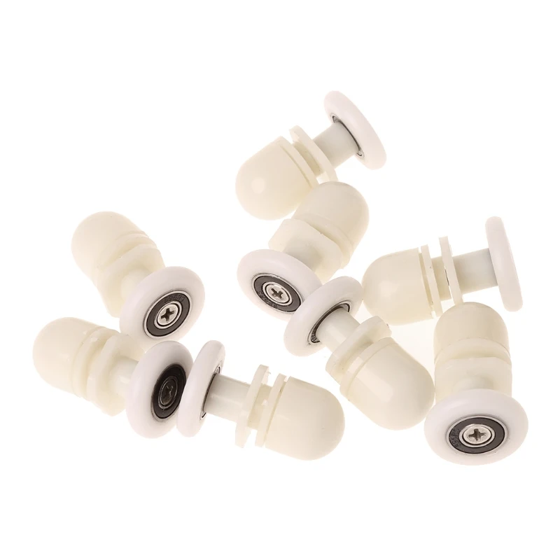8 Chiếc Tắm Cửa Con Lăn Á Quân Bánh Xe Ròng Rọc Thanh Trượt Lập Dị 20Mm Đường Kính 25Mm