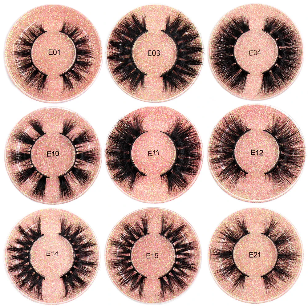 FOXESJI Lashes 3D Mink Eyelashes Thick Fluffy Soft Eyelash Extension High Volume Natural False Eyelashes Makeup Mink Eye Lashes