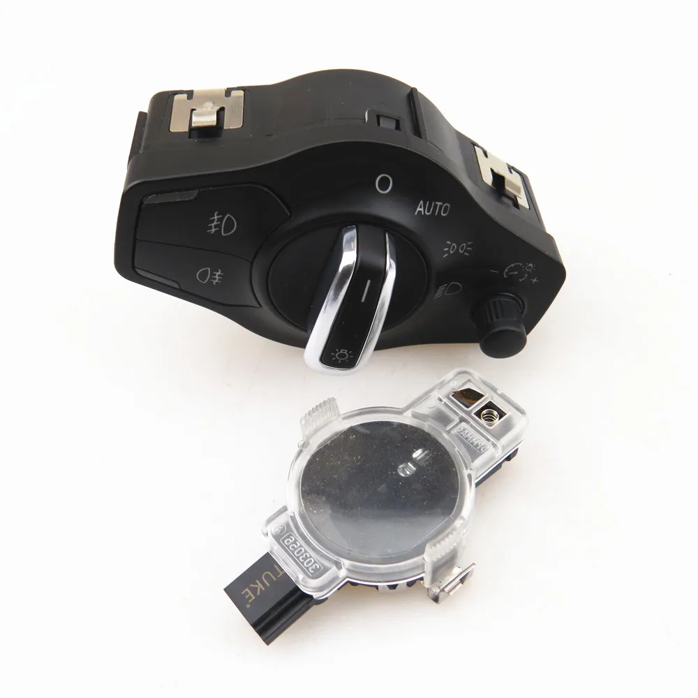 RWSYPL AUTO Headlight Fog Light Control Switch & Rain Humidity Light Detection Sensor For Q5 A5 S5 A4 S4 8K0941531AS 81D955547